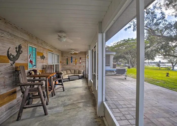 Waterfront Lake Placid Home W/ Dock & Fire Pit