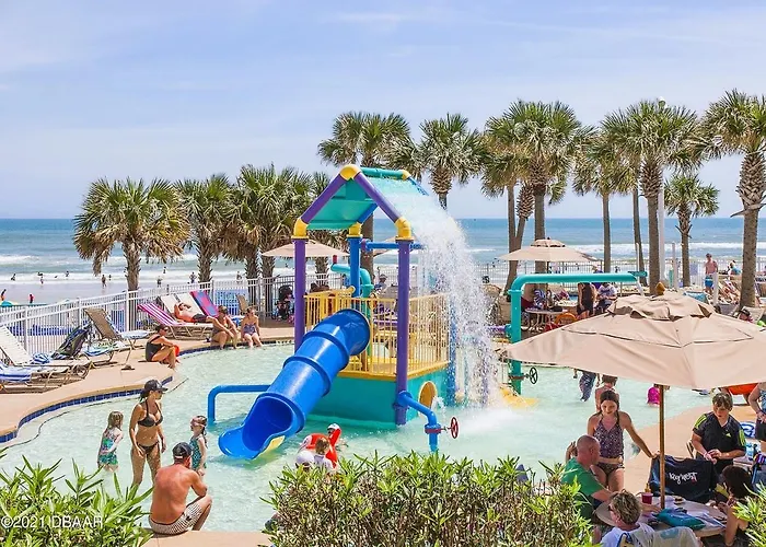 Modern Beach Highrise-Ocean View-Jacuzzi-Walk In Shower At Ocean Walk Resort Daytona Beach