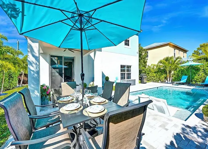 New Designer'S Dream Delray Beach Oasis Heated Pool, Large Patio, Close To The Ave