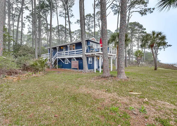 Carrabelle Retreat W/ Boat Dock + Views Of Gulf!