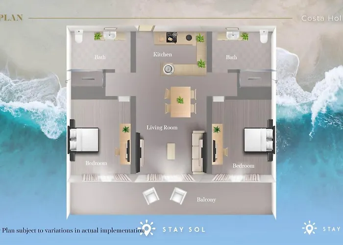 Beachfront Condo-Roofto Pool- 2 Bedrooms 2 Bedroom !
