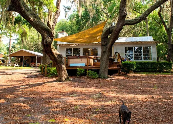 Spacious Cabin For A Group Getaway Overlooking Junior Lake In Florida