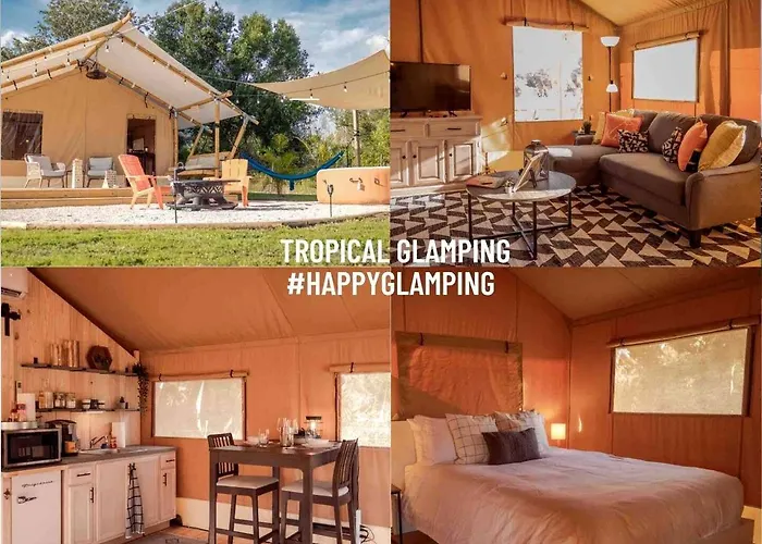 Outstanding Safari Tent With Jacuzzi And And Beautiful Outdoor And Indoor Living In Florida