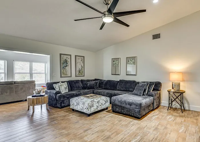 Waterfront Home On Canal W/ Dock & Pedal Boat!