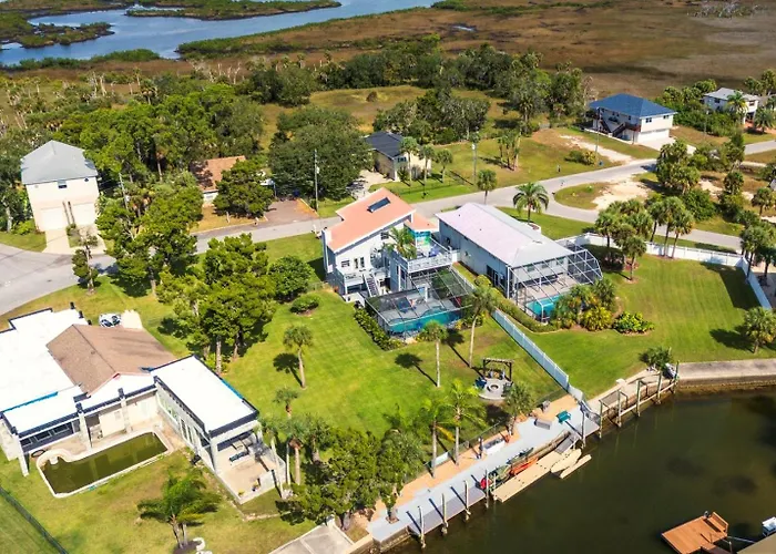 Direct Gulf Access Heated Pool 45 Dock Fire Pit