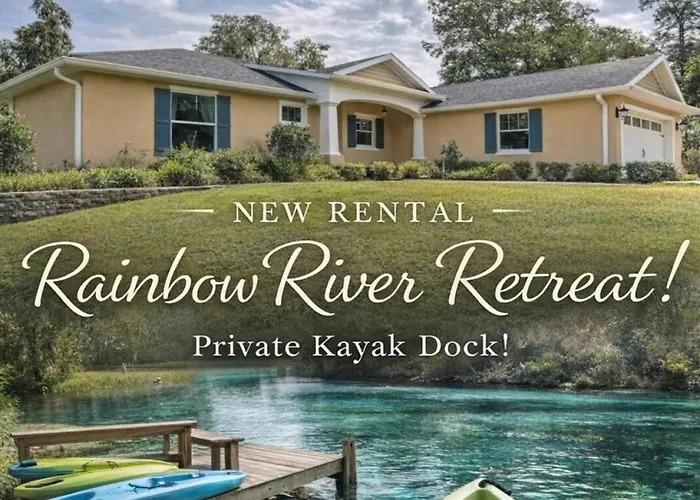 Paddler'S Paradise - Rainbow River, Private Dock