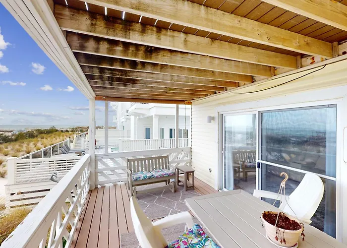 Dog-Friendly Beachfront Townhouse With Balcony 2 Bikes W&D