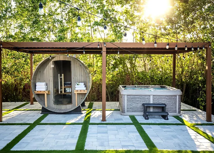 Velvet Bloom Bubbling Spa Retreat With Sauna & Jacuzzi