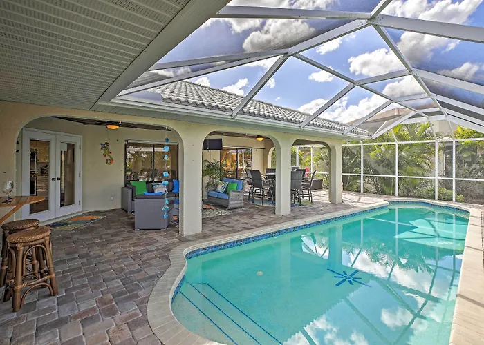 Canal Waterfront Home With Private Pool & Dock!