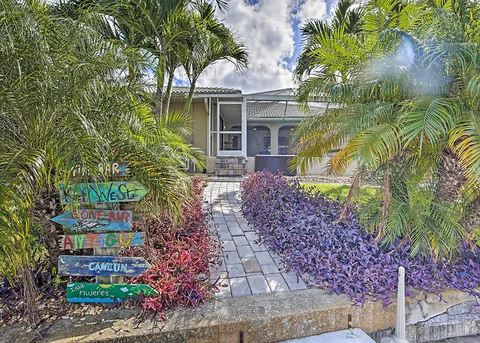 Canal Waterfront Home With Private Pool & Dock!