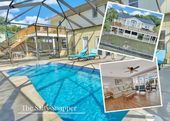 Pet-Friendly Bay View Home W Screened Pool Near Lighthouse