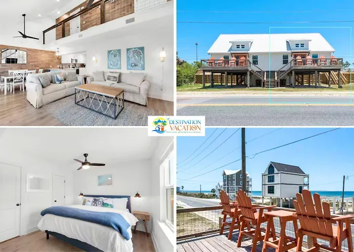Beachfront Bliss 3Br Home Walk To Sand Sleeps 10